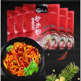 新疆辣酱炒米粉湿米粉真空包装两人份500g/